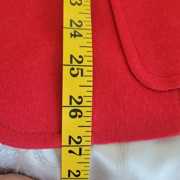 Akris Punto Red Blazer, Size 14 In Excellent Condition, see all Pictures .